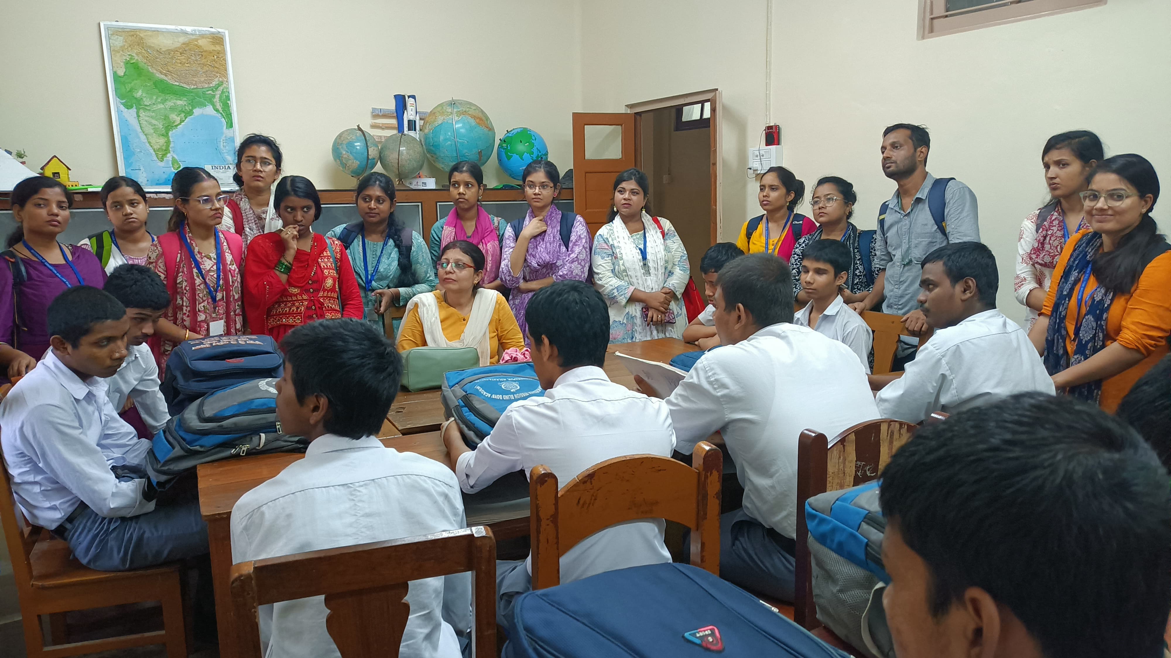 Visit to Ramkrishna Mission Blind Boys' Academy, Narendrapur on 25.07.2025